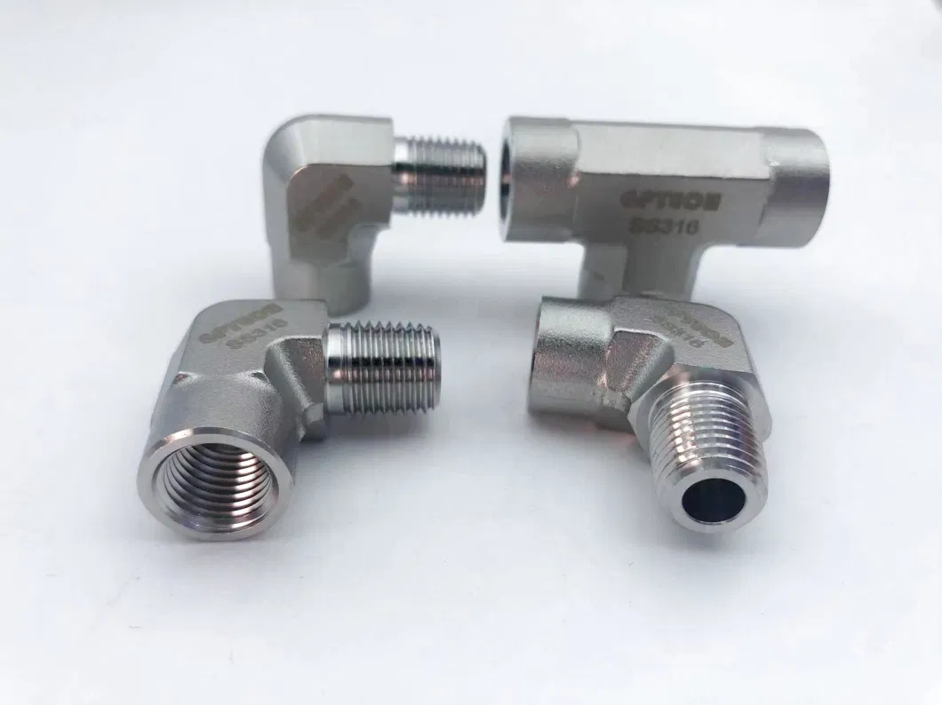 316 Precision Instrumentation Pipe Fittings Metric 10mm Equal Tees Stainless Steel Thread Cast Tube Fitting Tee