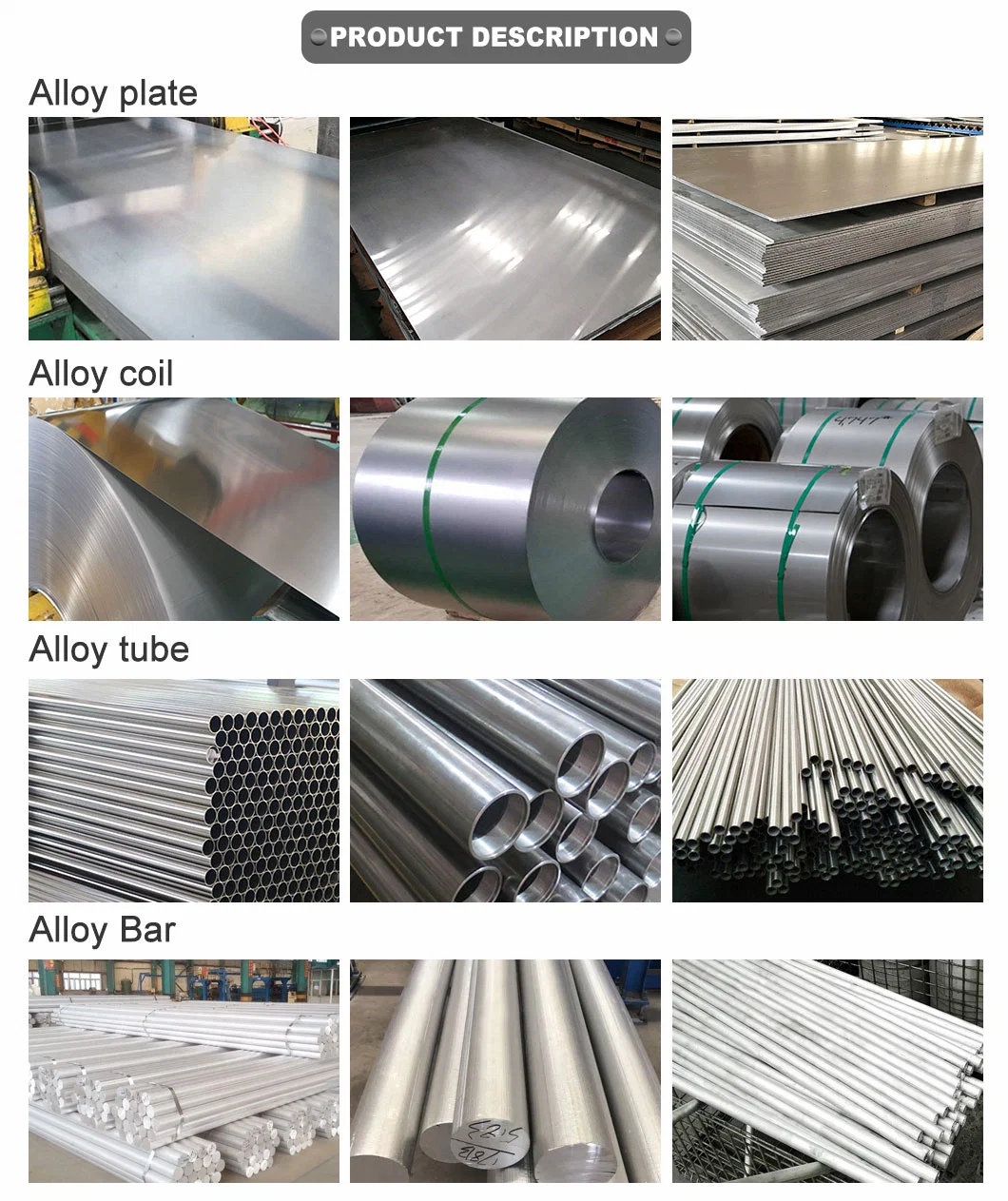 Super Alloy Nickel Based Incoloy 825 800 800h 926 N08800 N08825 Alloy Round Bar 8mm 10mm 20mm