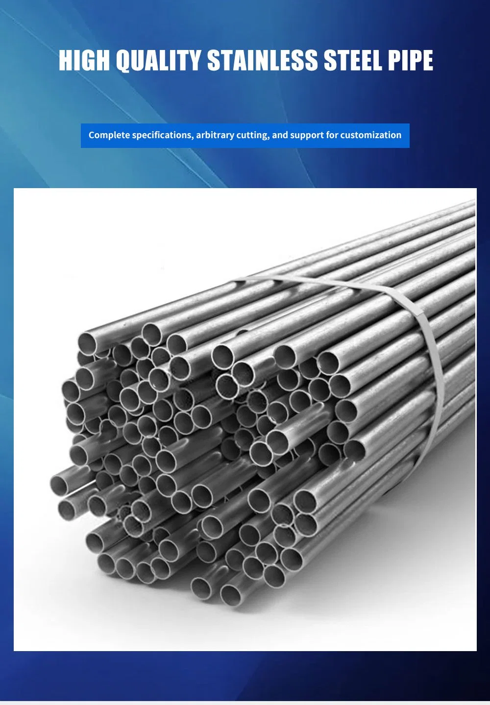 Building Materials ASTM AISI/DIN/JIS Ss/SUS 201 304 316 316L 430 Pickling Ba 2b Bright Polish Cold Hot Rolled Stainless Steel Seamless / Welded Pipe Round Tube