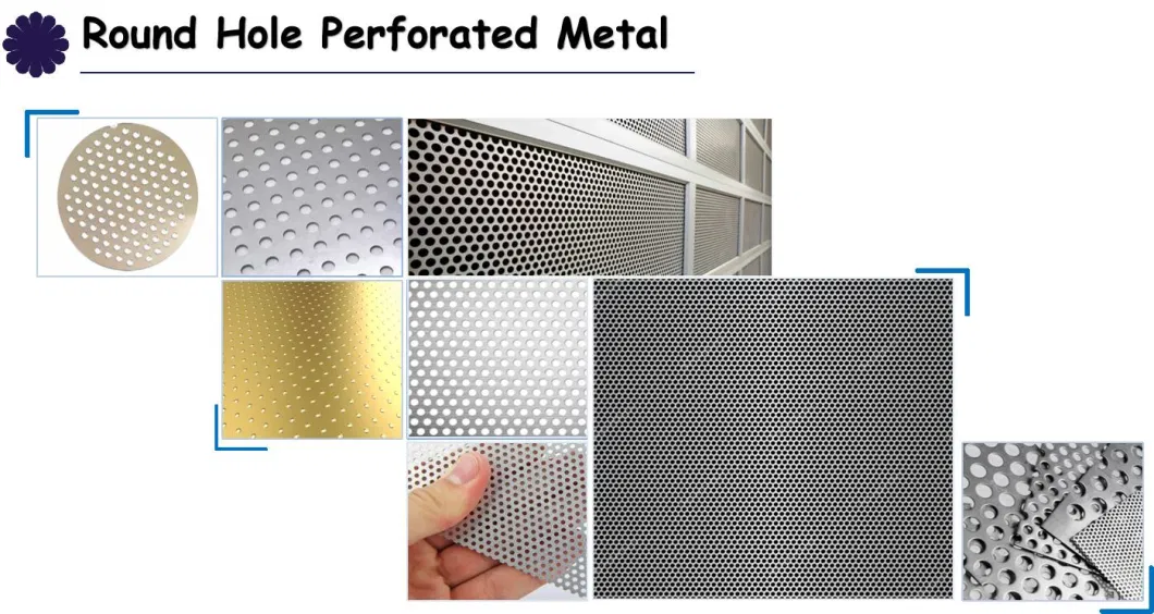 Weiyue Round Hole Stainless Steel 304 Perforated Plate