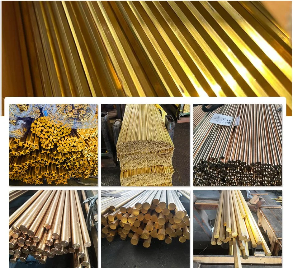 Customized Processing H59 Brass Bar Hollow Copper Bar Yellow Round Copper Bar 4mm 5mm 6mm 8mm 10mm 60mm