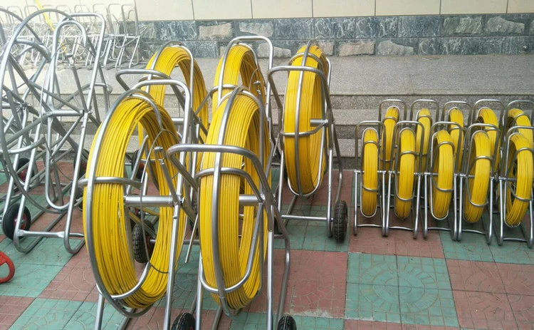 Underground Cable Push Pull Rods Fiberglass Pulling Snake Duct Rods FRP Push Pull Rod Fiberglass Cable Guide Rodder
