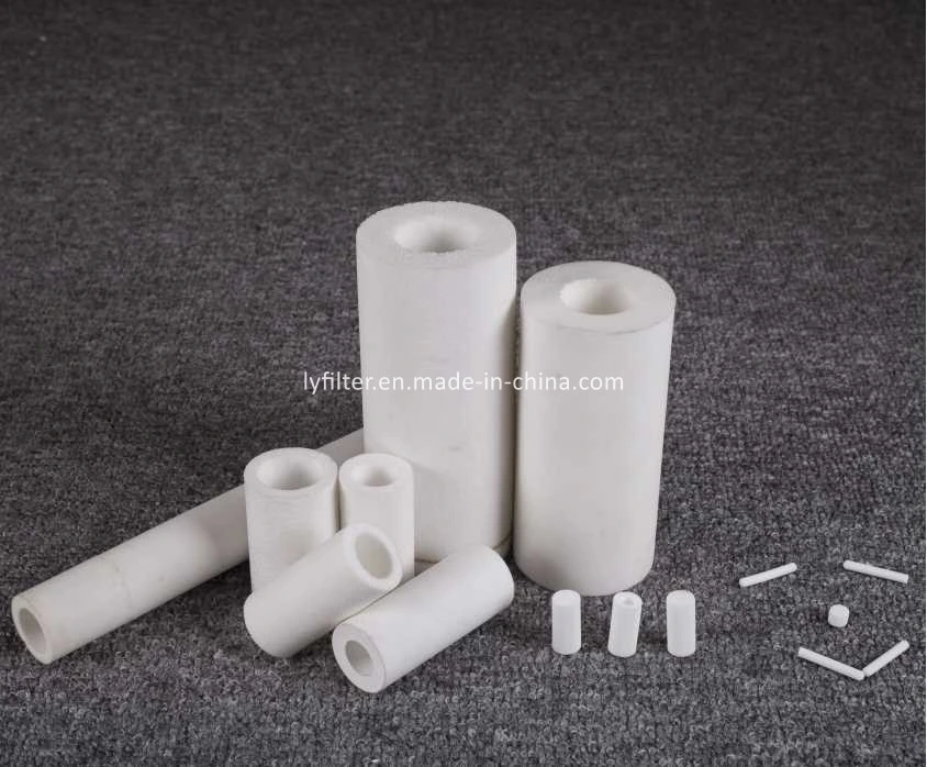 Plastic Sintered Porous Filters Microporous Sinter PE PTFE Media Filter with Plate Tube Ball Round Ring Shape