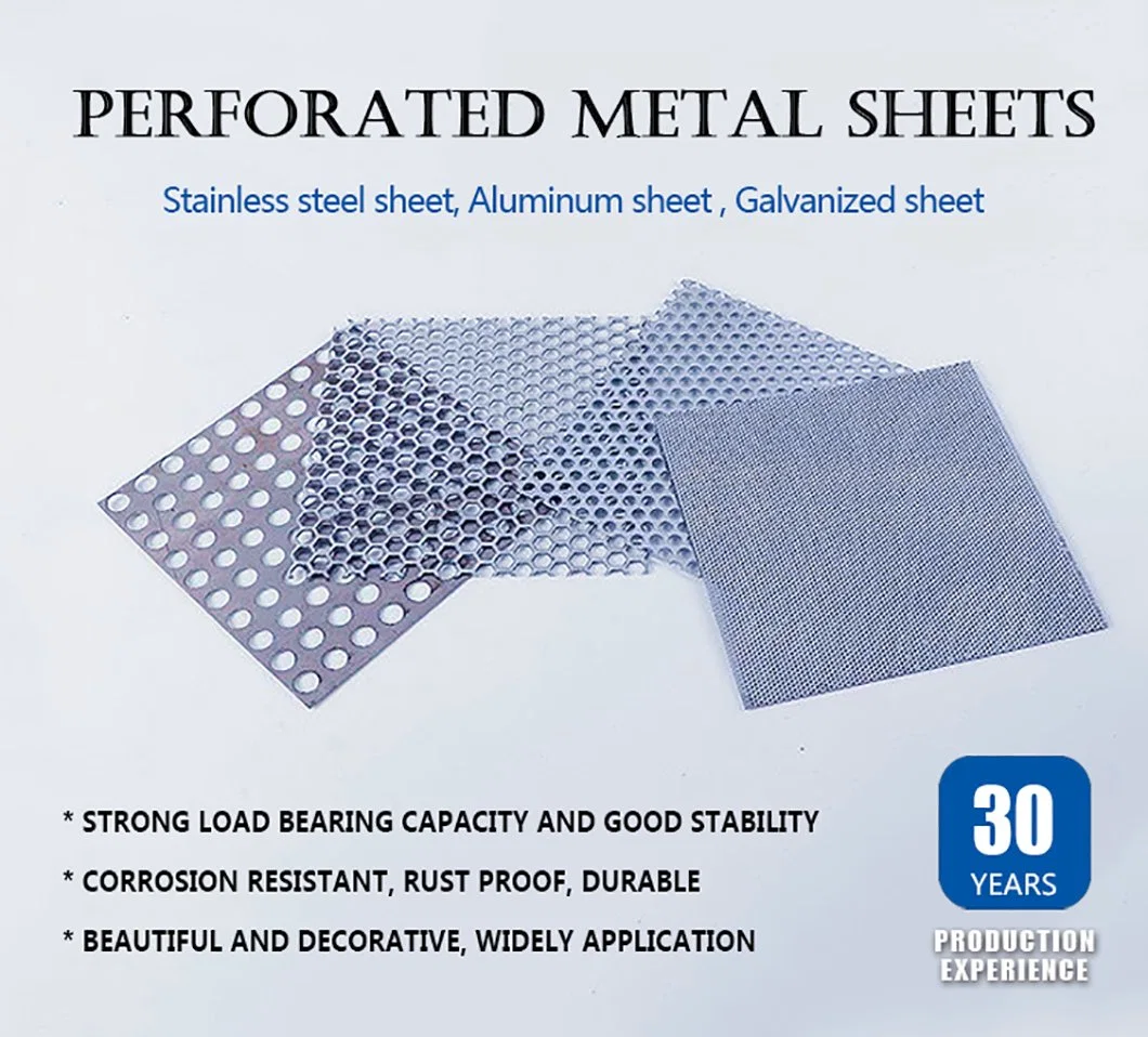 Galvanized Low Carbon Steel Perforated Metal Sheets