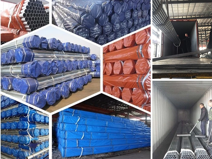 BS1387 A53 Steel Pipe Galvanized Round Pipe for Electric Power