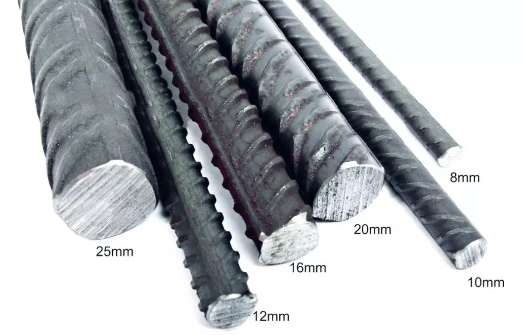 Best Quality ASTM 10mm 12mm 14mm 16mm A615 S355 HRB335 HRB400 HRB500 Iron Deformed Steel Bar Rod for Reinforcing Concrete Iron