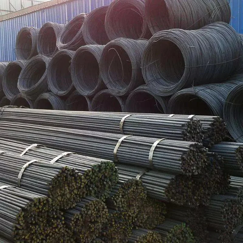 Construction Steel Rebar Iron Rod HRB400 HRB500 Hot Rolled Deformed Steel Bar Concrete Reinforced Steel Rebar