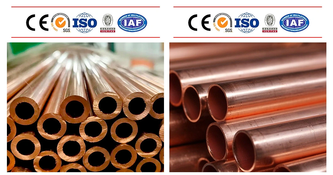 Metal Seamless Tube Straight Pipe /Copper Pipe Od 1/2&quot; 3/4&quot; Copper Round Tubes