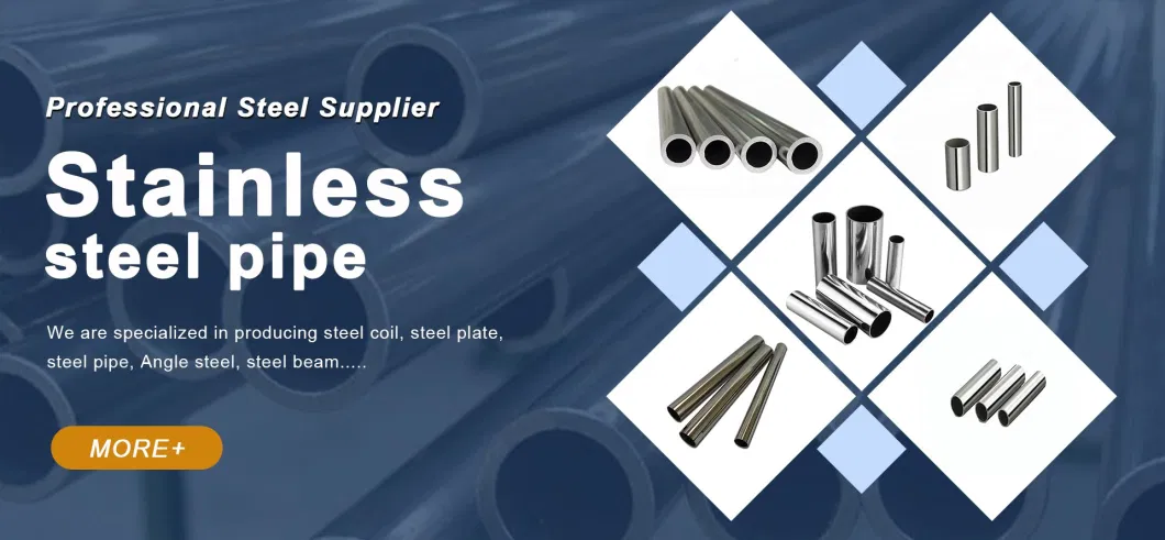 Factory Supply SUS 304 Round OEM Size Cold Rolled Stainless Steel Pipe with Large Stock