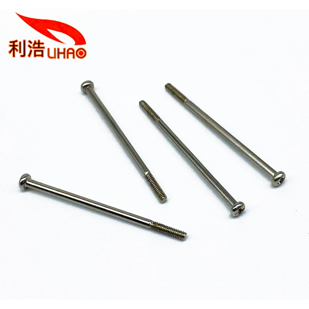 2*39mm White Nickel-Plated Carbon Steel Phillips/Crosss Pan / Round Head Half Thread/Tooth Screw