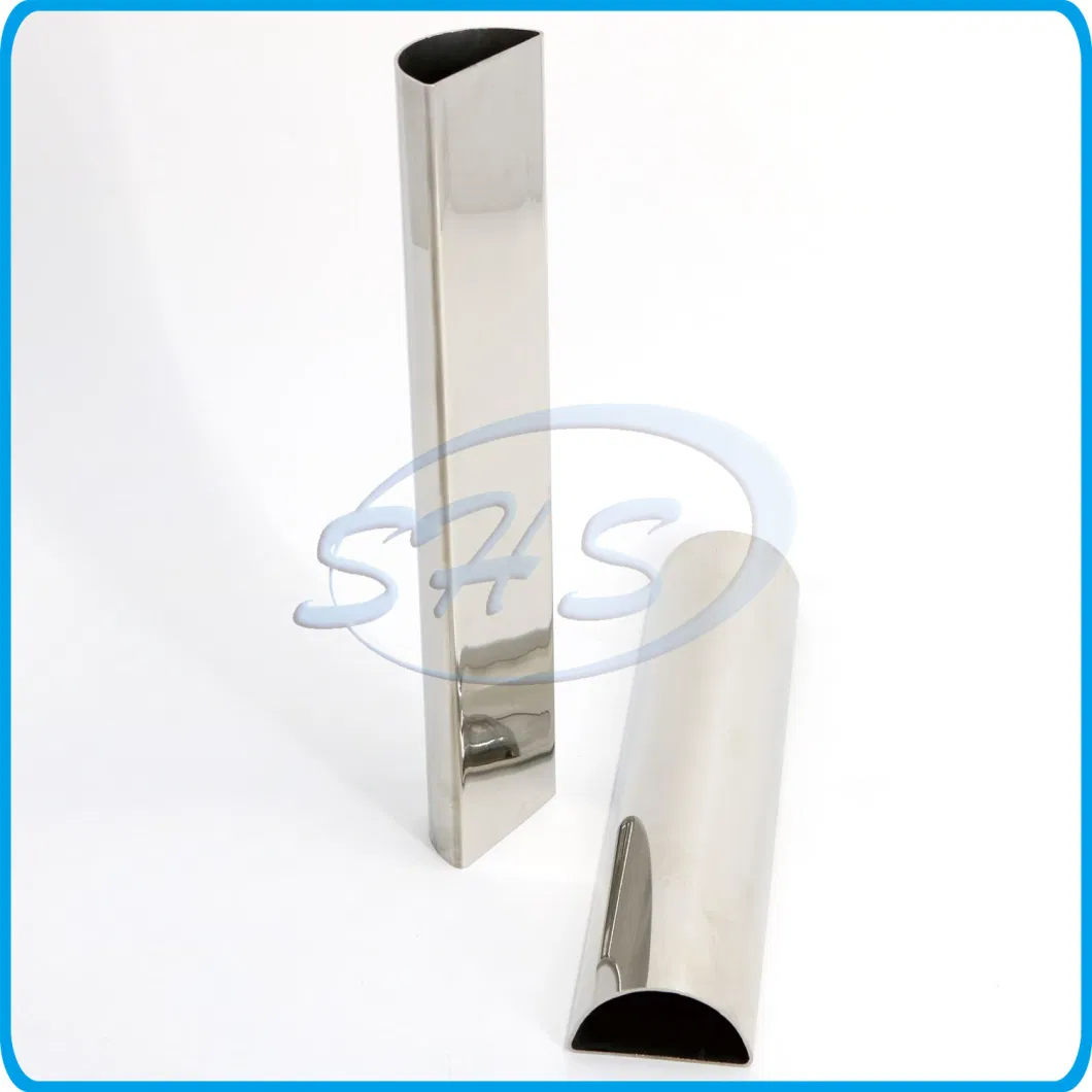 Stainless Steel Half Round Tube with Mirror Polishing