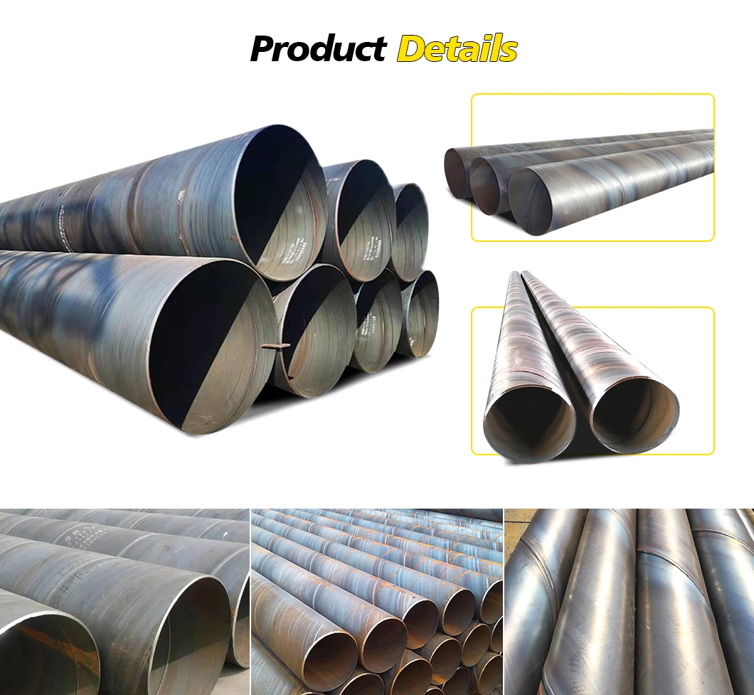 High Quality ASTM a 139 14 Inch Spiral ERW Hot Rolled Welded Carbon Steel Pipe Tube for Sale