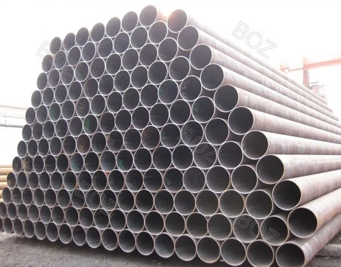 ASTM A106 A36 A53 1.0033 BS 1387 Ms ERW Round Welded Steel Tube Galvanized Round Tubing Steel Prices Iron Pipe 6 Meter