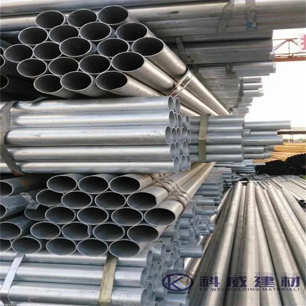 A53 Q195 Q235 Dx51d Dx52D Zinc Coated 80G/M2 Pre-Galvanized Steel Round Tube Pipe