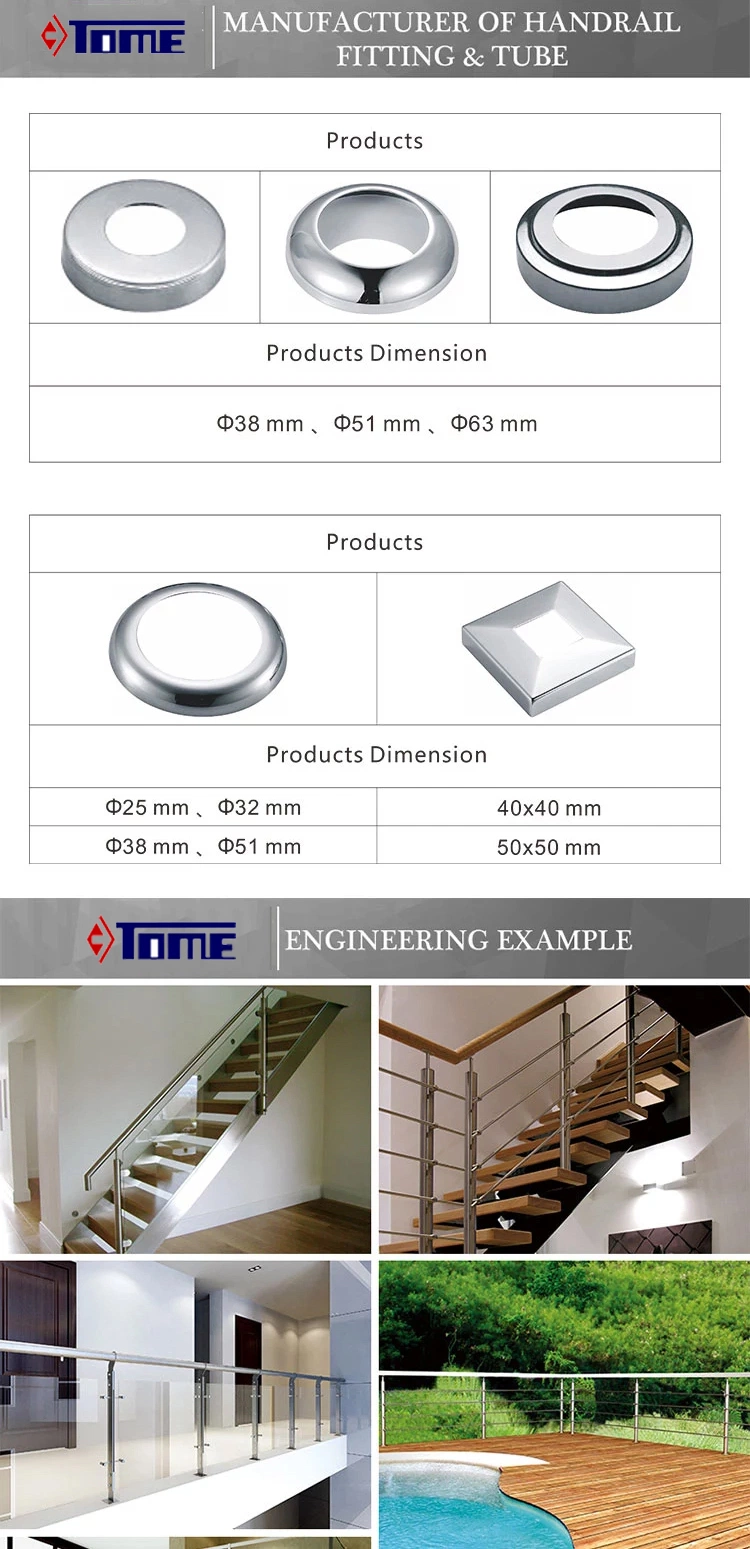 Hot Sale Cheap Stainless Steel Handrail Round Base Plate