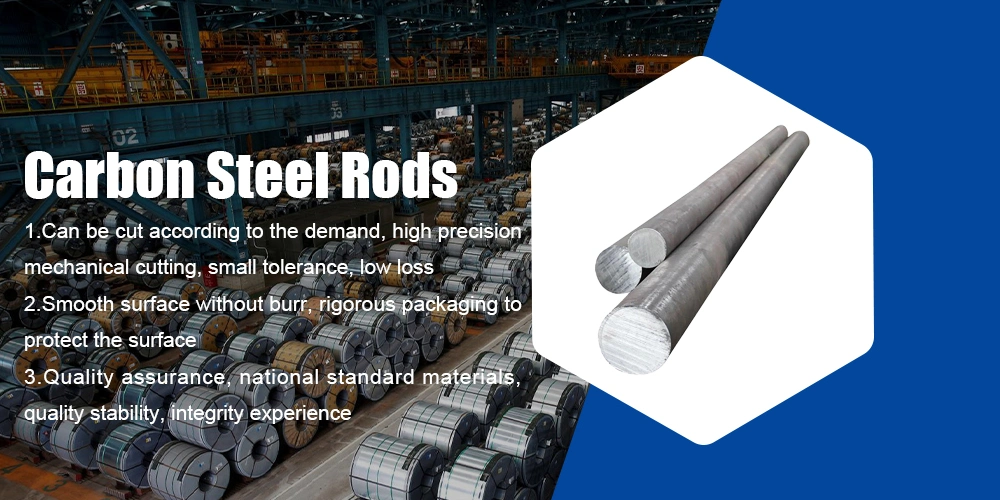 Factory Supply Carbon Steel Rod/Bar A36 St52 Q235 S235jr Cold Hot Carbon Steel Rod Bars