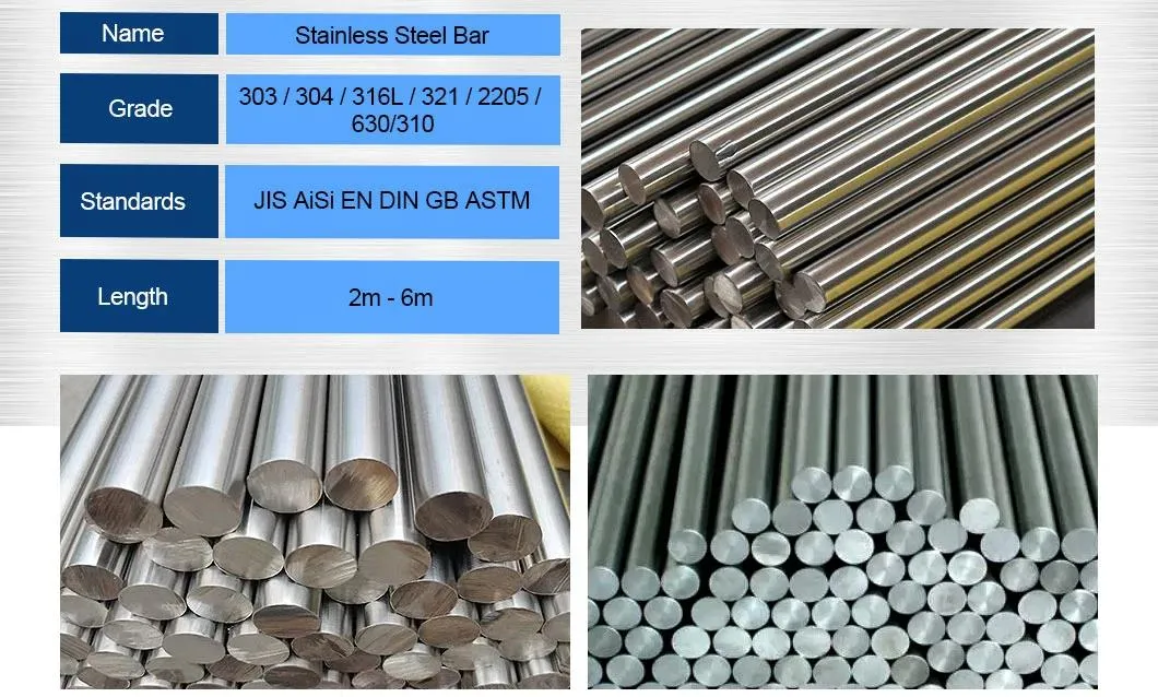 Factory Polished 10mm 20mm Diameter Ss 303 304 Stainless Steel Round Rod Bar