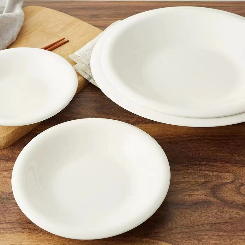 White Round Dinner Plate for 7&quot;/8&quot;/9&quot;/10&quot;/12&quot;/14&quot; Inch