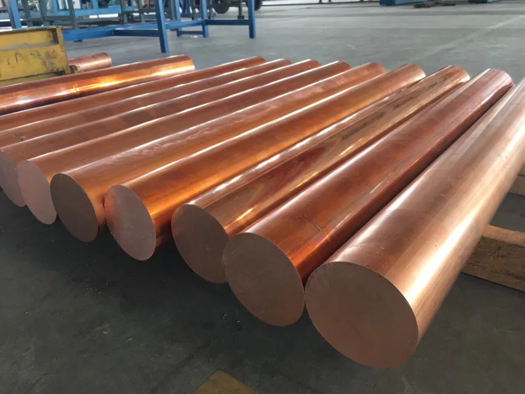 Pure Red Copper Round Rod C1100 T2 Cu-Dhp Copper Bar 8mm 10mm 16mm