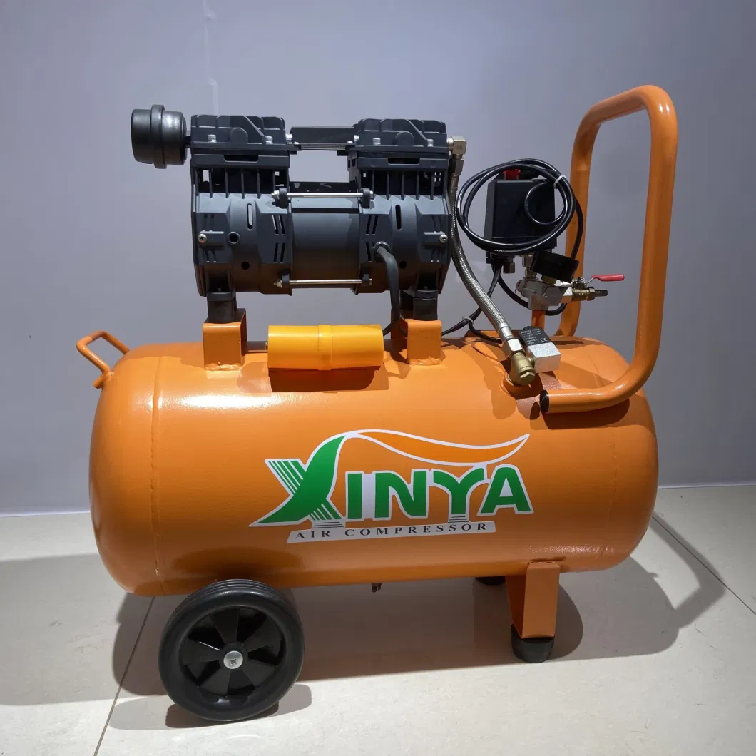 Xinya 550W 750W 2 Poles 4 Poles Mute Oil Free Air Compressor Manufacturer