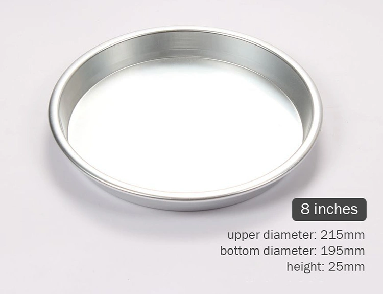 5/6/7/8/9/10 Inch Small Sizes Aluminium Round Pizza Pie Pastry Food Baking Plate for Bakery Restaurant and Home Kitchen