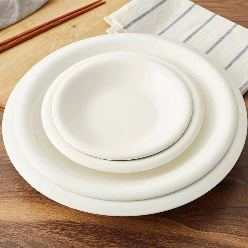 White Round Dinner Plate for 7&quot;/8&quot;/9&quot;/10&quot;/12&quot;/14&quot; Inch