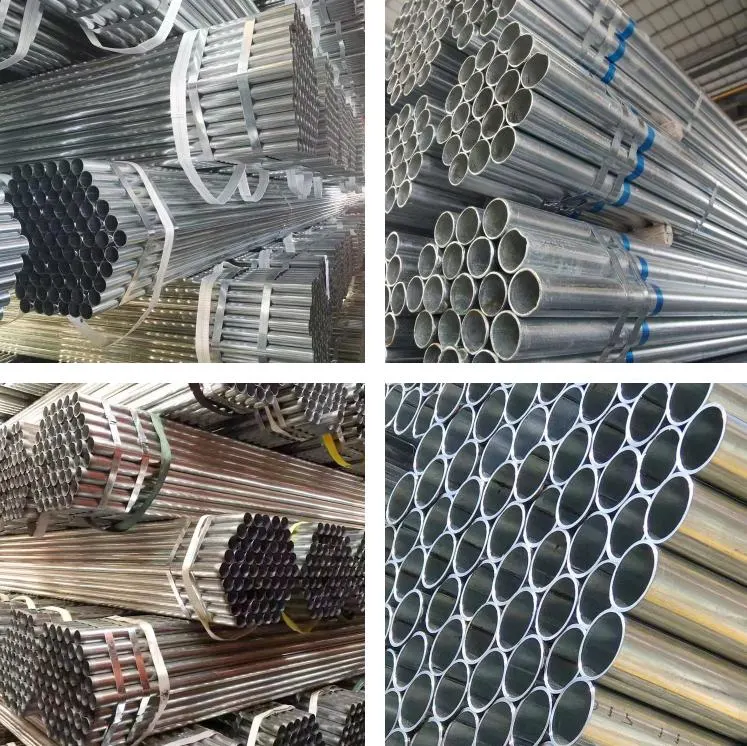 Construction Hot DIP Galvanized Round Steel Pipe / Gi Pipe Pre Galvanized Steel Pipe Galvanized Tube