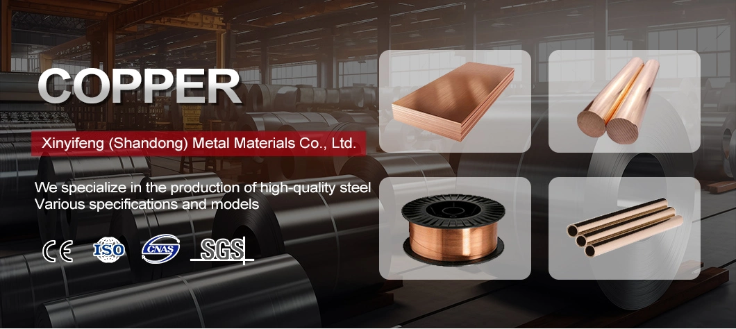 High Quality C2100, C2200, C2300, C2400 Dia 2-90mm Round Rod Copper Bar Hard Half-Hard 99.9% Pure Copper Red Cooper