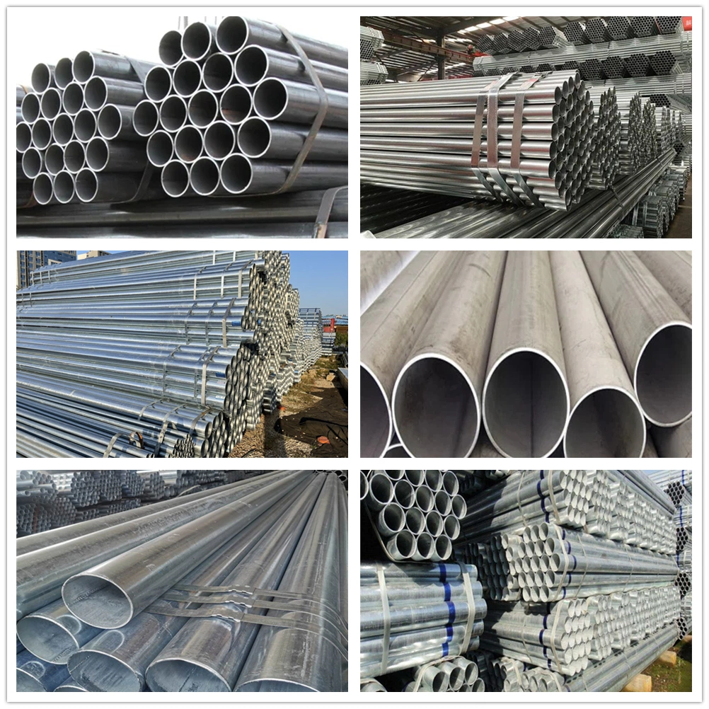 Galvanized Connectors with Round Pipes 10 FT Round Galvanized Pipe Pre-Galvanized Steel Round Pipe