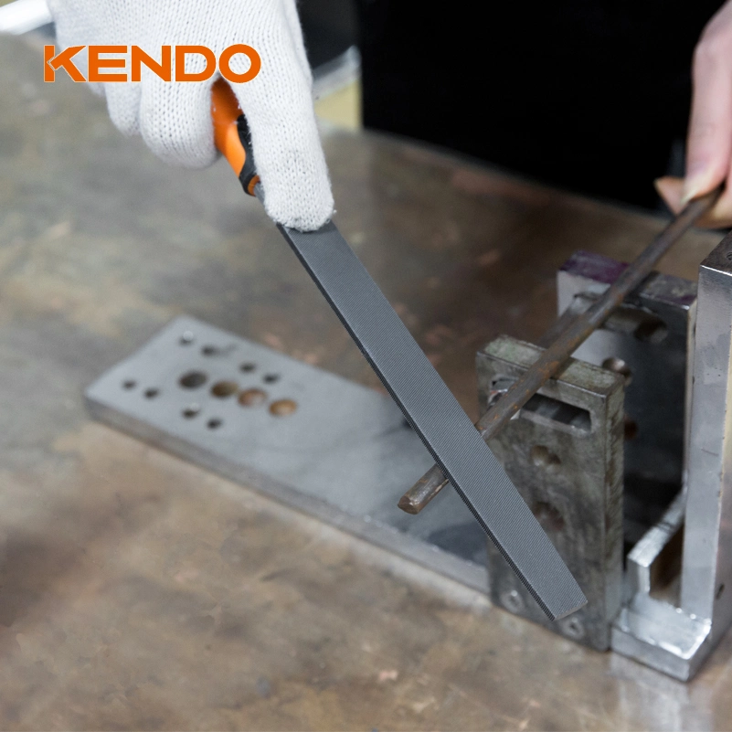 Kendo Half Round Steel File for Edge Deburring, Filing Large Holes, Concave, Convex and Flat Surfaces