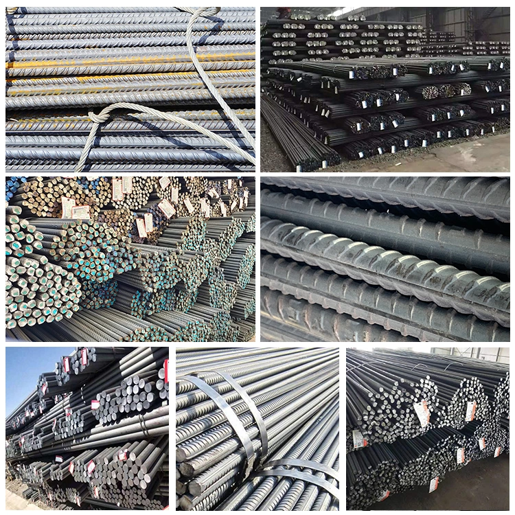 Factory Direct Sales ASTM Carbon Steel Hot-Rolled/Cold-Rolled Deformed Spiral Construction Steel Bars 6mm 8mm 12mm Building Materials Straight Round Steel Rebar