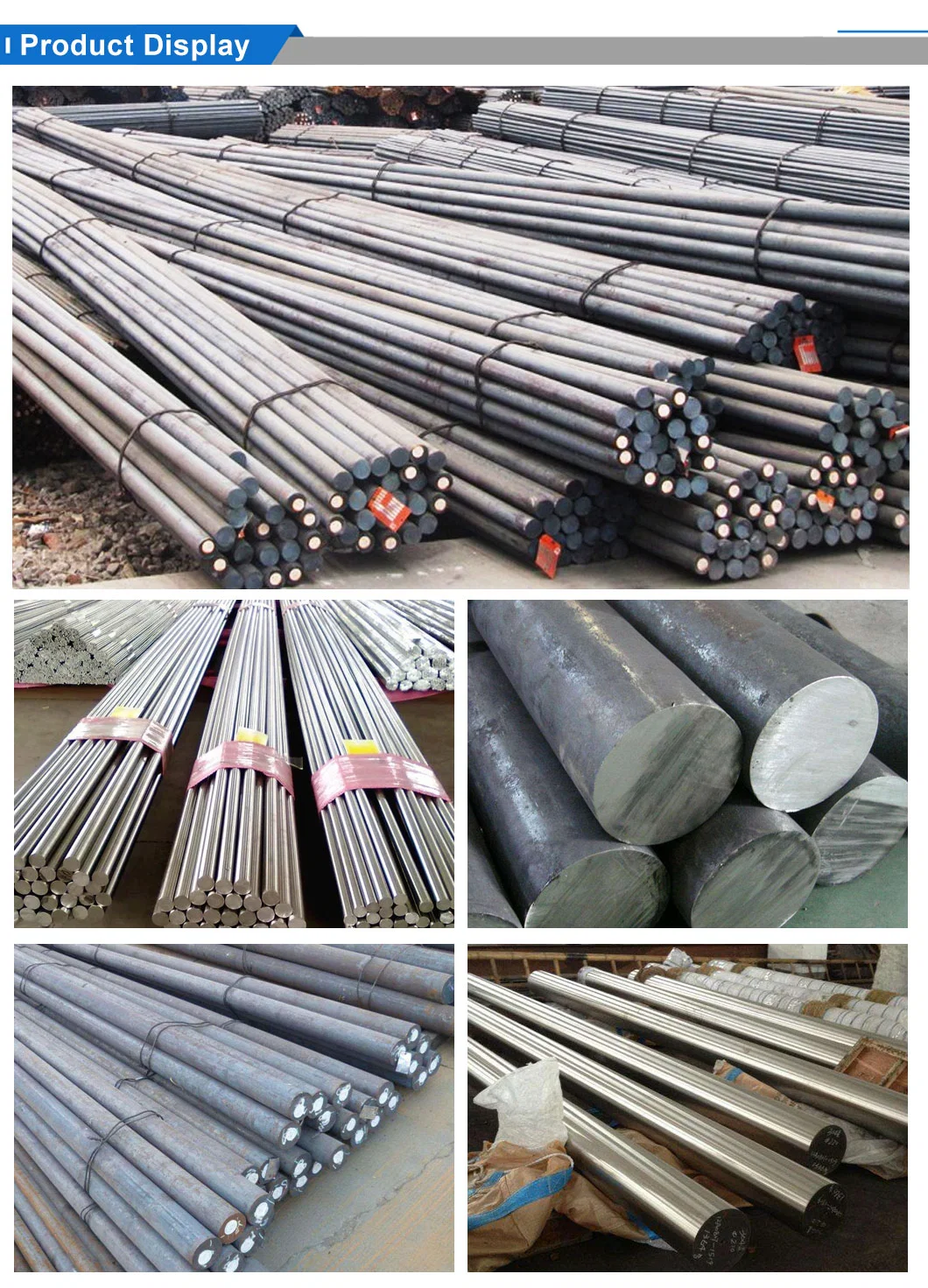 Carbon Steel Ss400 Plain Steel Round Bar