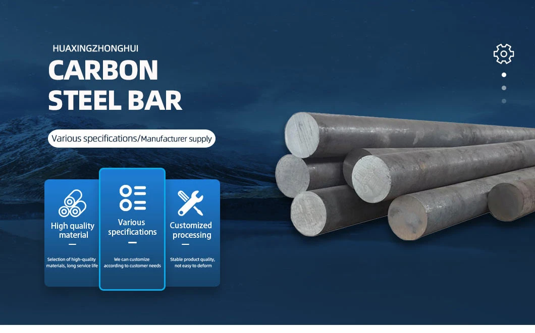 Hot Sales 1060 1085 1095 Hot Rolled Iron Carbon Steel Round Bars Round Steel Bar