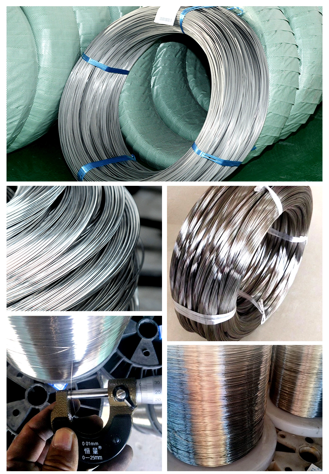 321, 321H, 347, 347H, 304 Stainless Steel Wire Lashing Wire 1mm 2mm 3mm Ss Wire Steel Wire Rod