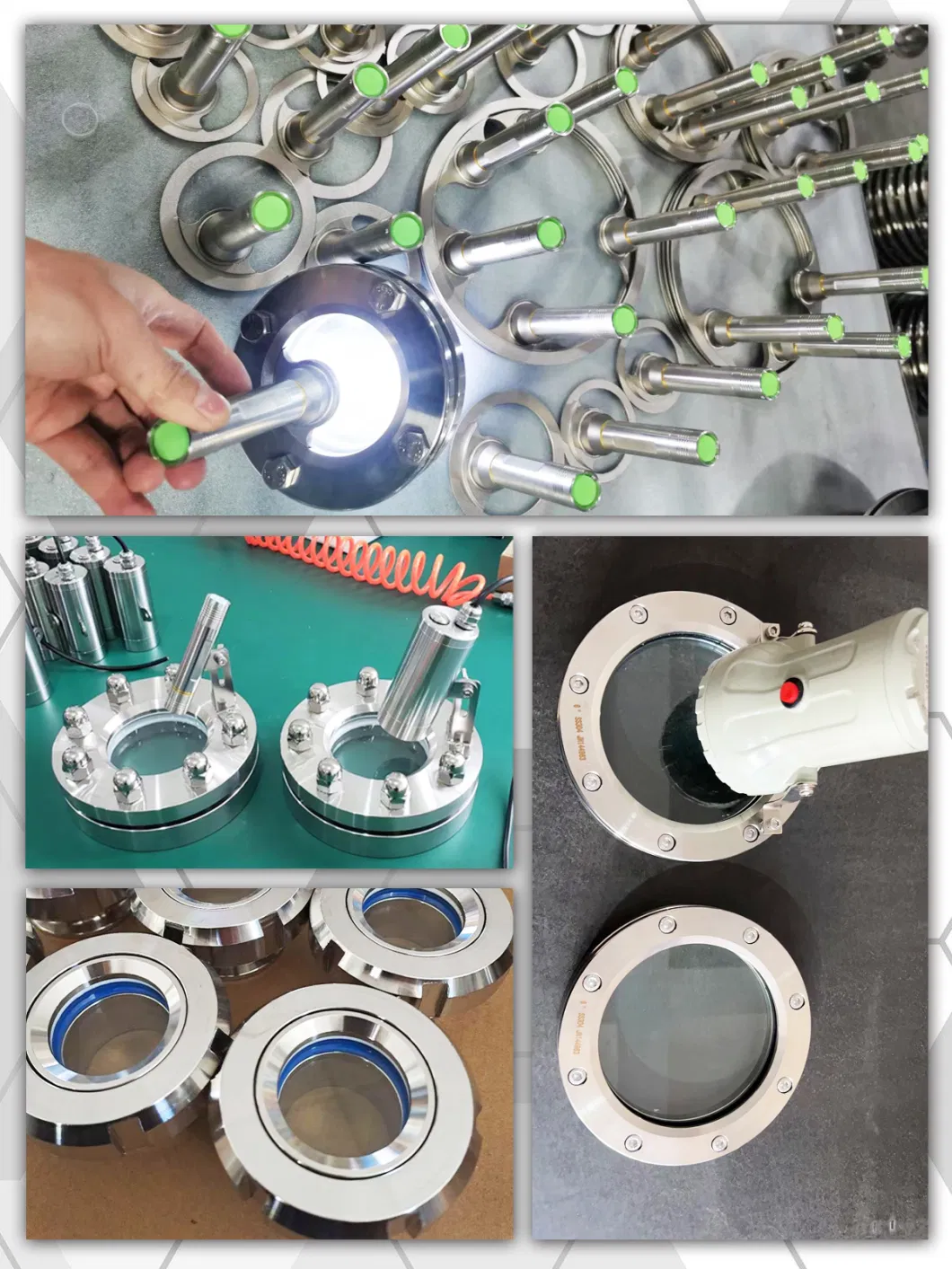 Stainless Steel Sanitary Tubular Welding in-Line Sight Glass for Tank Equipment