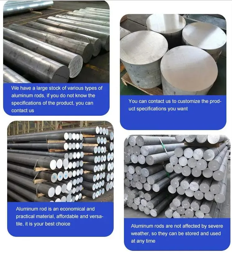 Free Cutting 6061 6063 7075 5082 Solid Aluminum Round Bar Customized Aluminum Alloy Polished Rod 10mm-600mm Forged Metal Aluminum/Aluminium Billet Bars