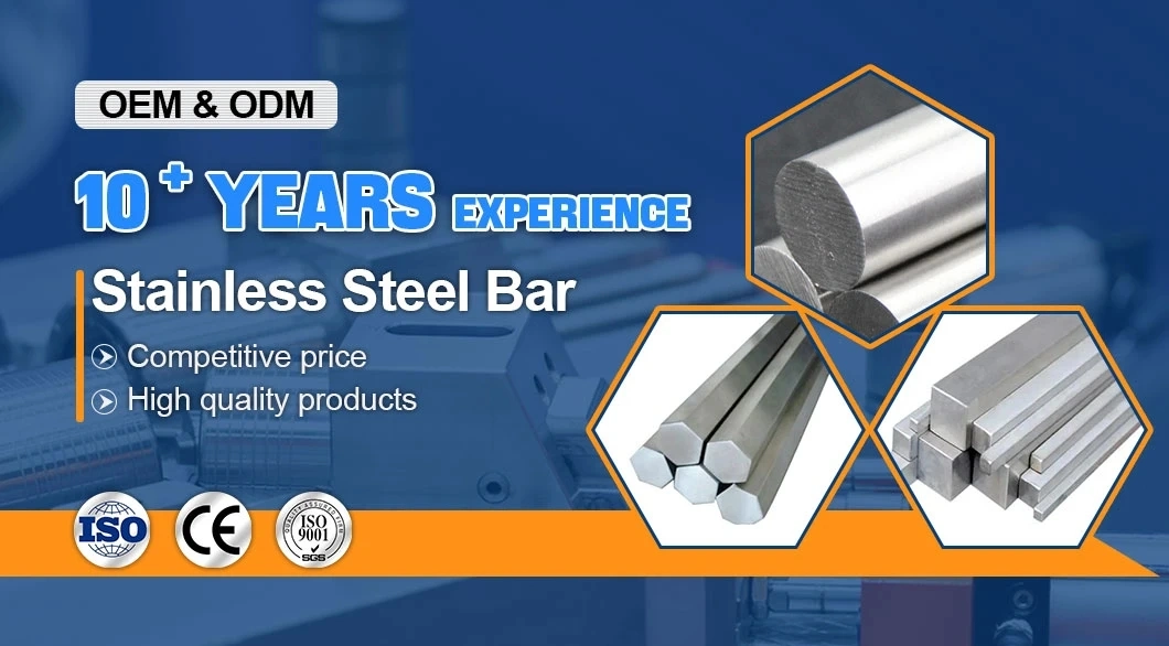 Factory Price 201 304 310 316 321 2mm, 3mm, 6mm Thickness Metal Stainless Steel Flat Round Bar for Building Material