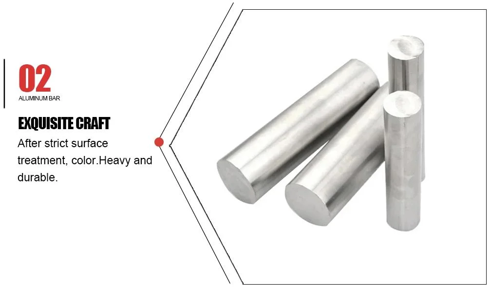 Extruded Cold Drawn 2A11, 2A12 Aluminum/Aluminium Round Bar 2024, 2030, 2007, 2017 Aluminum Alloy Rod 7075 Aluminium Billet Solid Bar for Aerospace Application