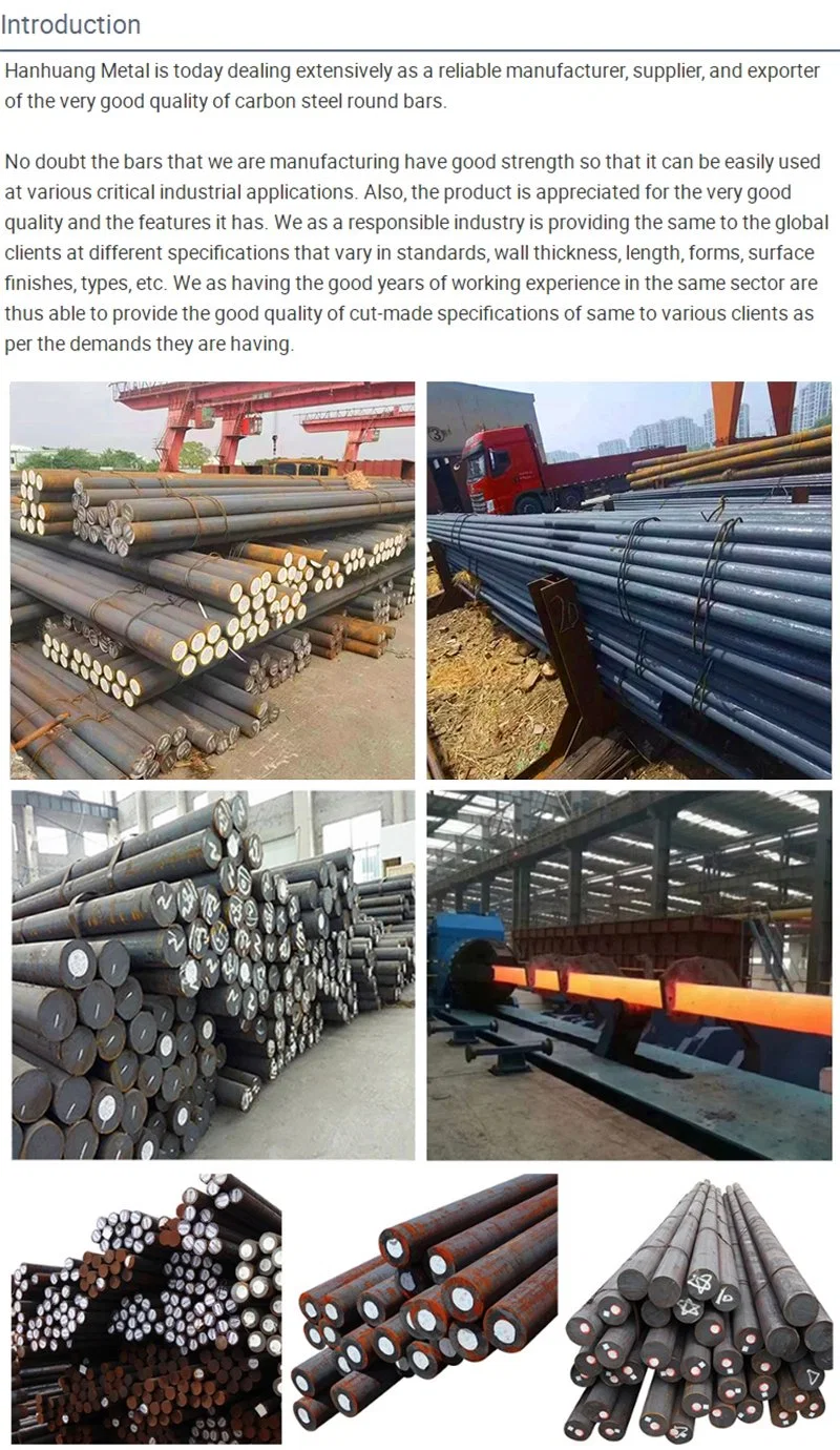 42CrMo 35CrMo Q195 Q235 Steel Round Bar Carbon Steel Billet Billets Price Mild Carbon 4140 S45c S55c S35c 5sp/3sp Section Iron Steel Rod