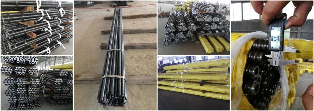 R25 R32 R38 Hollow Anchor Rods Hot Rolled Full Threaded Steel Self Drilling Hollow Grouting Anchor Bar Rock Bolt Carbon Carp Rod