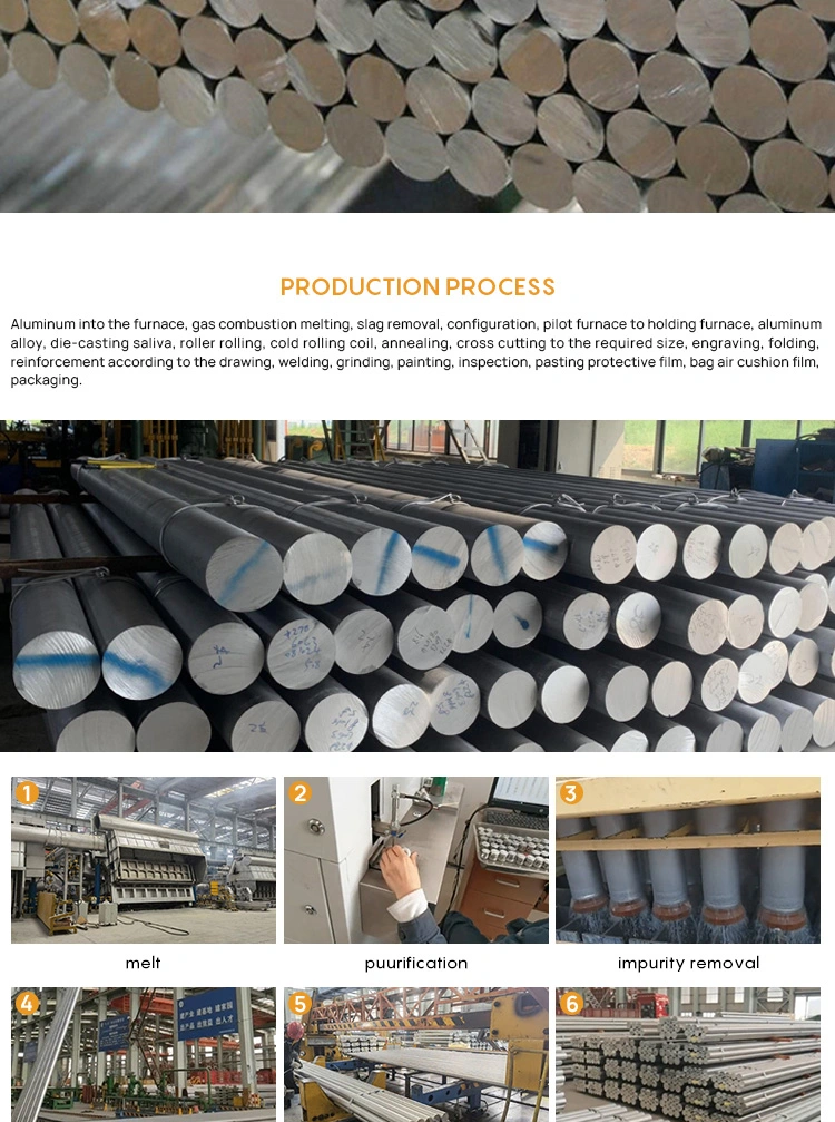 Hot Selling Aluminum Rod Steel 3003 4032 5052 6061 6101 7075 2mm 6mm 10mm 30mm Aluminium Round Bar Stock Supplier