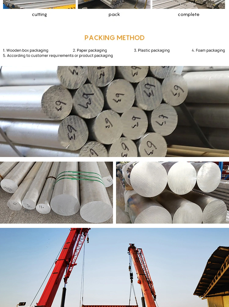 Hot Selling Aluminum Rod Steel 3003 4032 5052 6061 6101 7075 2mm 6mm 10mm 30mm Aluminium Round Bar Stock Supplier