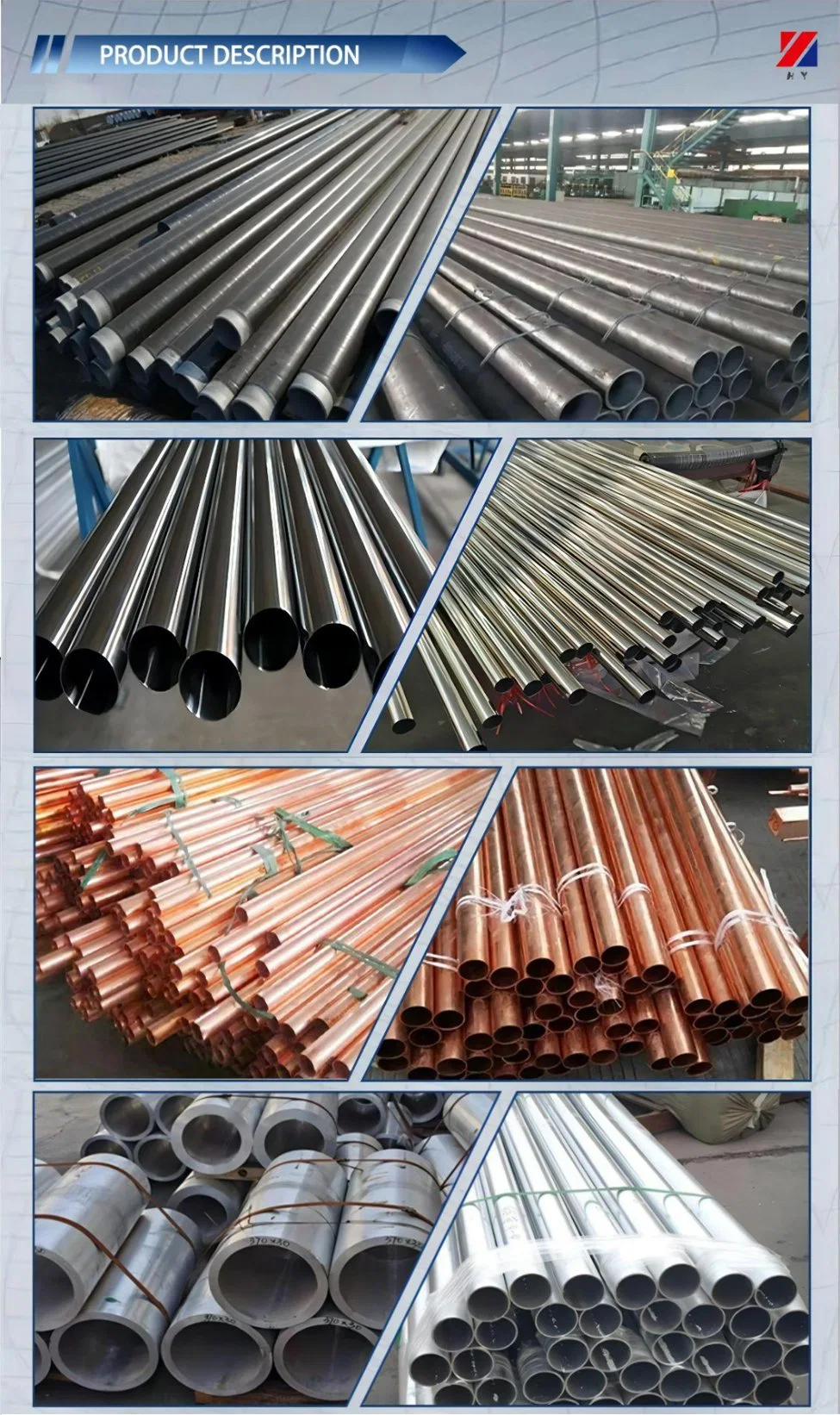 Metal Tube/Round Pipe/Carbon/Stainless Steel/Aluminum/Galvanized/Copper/Monel Pipe/304 316/A36 A283