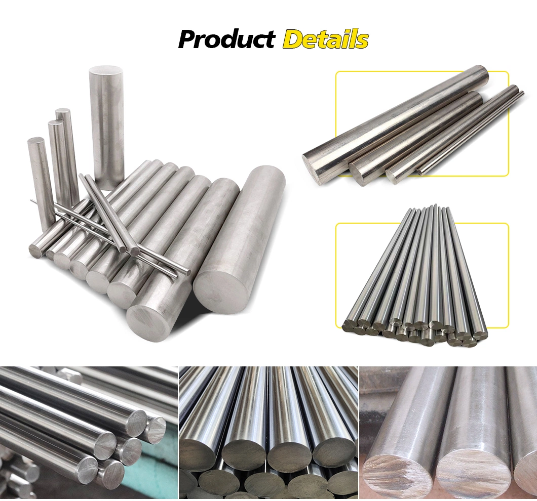 2mm 3mm 6mm Metal Rod 201 304 310 316 316 L Ba 2b No. 4 Mirror Surface Stainless Steel Round Bar Mild Steel Round Rod Bar Corten Steel Round Bar