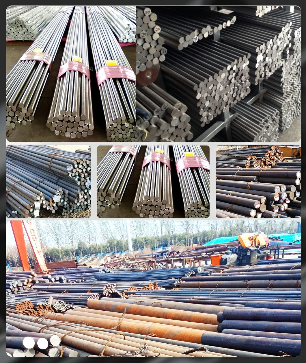 6mm-500mm Diameter 304 Stainless Steel Rod Hot Rolled Stainless Steel Bars Factory Price 304 304L Ss Rod 6mm 8mm 9mm