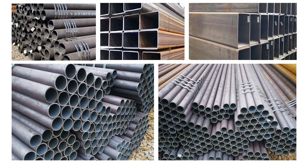 Sgce/Dx51d/Dx52D/S250gd/S280gd/S350gd/G550/Q235 Q345 ASTM Carbon ERW Mild Iron Round Welded Steel Pipe