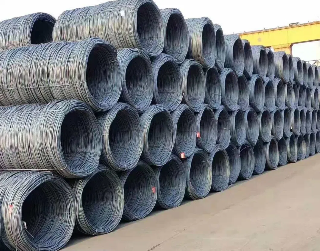 8 mm 10 mm Hrb 400 Hot Rolled Deformed Steel Rebar Coil Iron Wire Rod in Coil for Construction