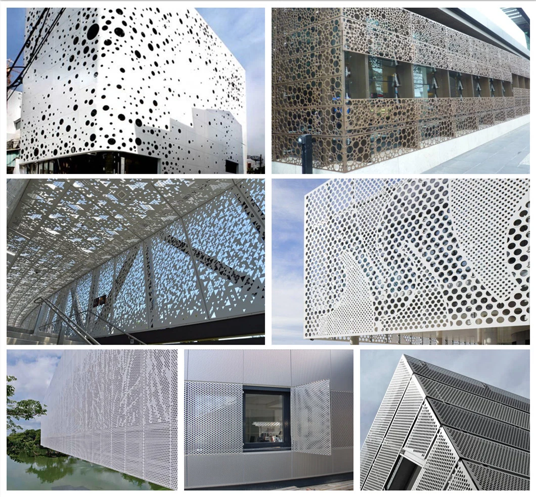 Perforated Metal Round Hole Perforated Mesh Metal Mesh Plate for Building