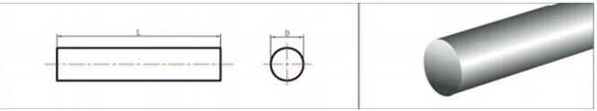 Gw-Carbide High Hardness Carbide Solid Round Bar Cemented Carbide Tungsten Rod 3mm*330mm