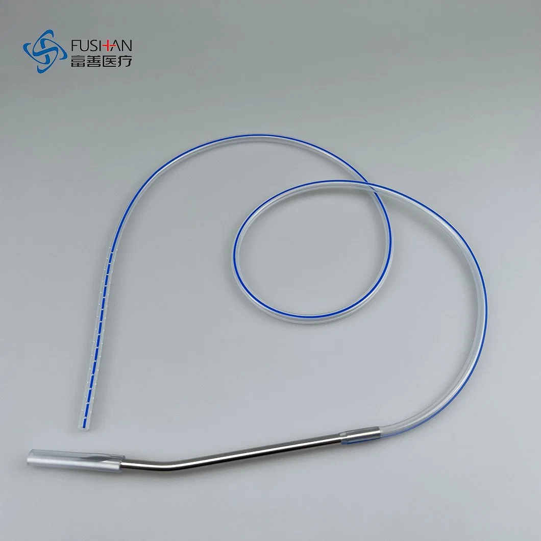 Competitive Prices Clear Soft Medical Silicone Tubing Round/Flat Perforated Drain for Close Wound Suction Drainage System Kit with Stainless Steel Trocar
